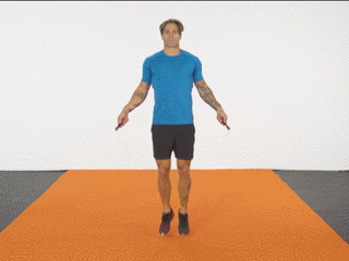 jump rope man obstacle workout 