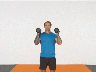 shoulder press man obstacle workout 