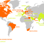 International events map