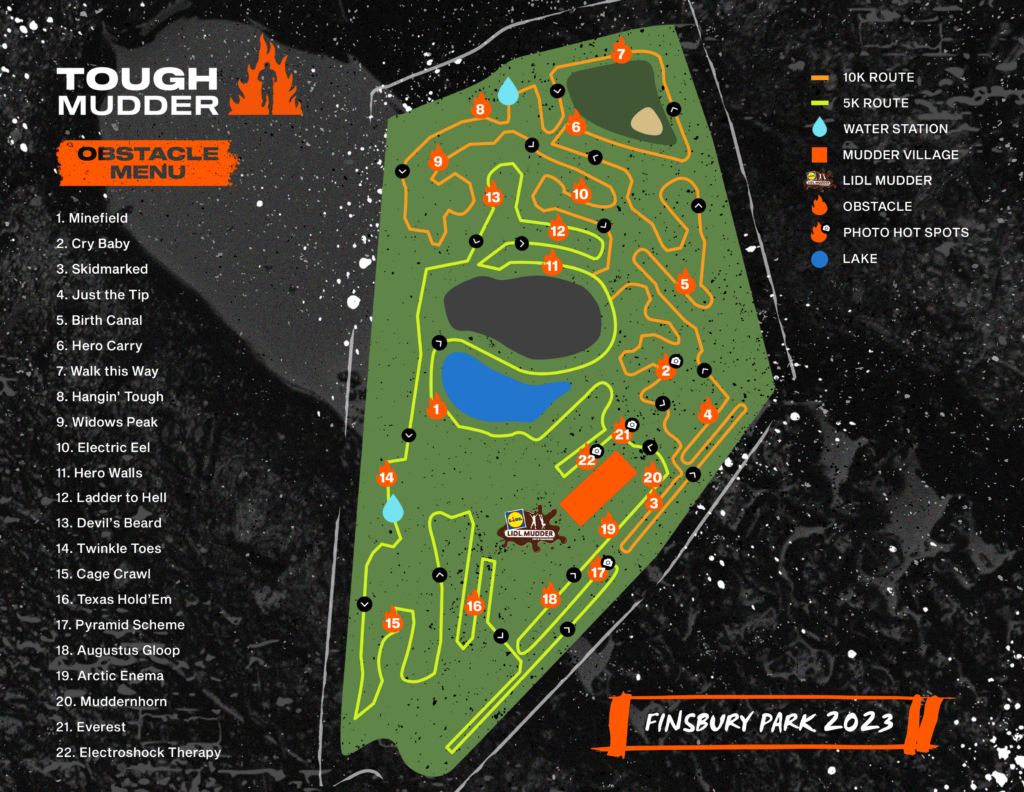 Course Map Tough Mudder UK