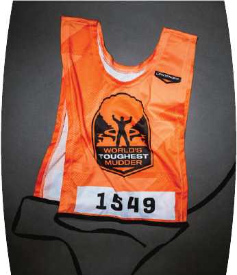 World's Toughest Mudder bib